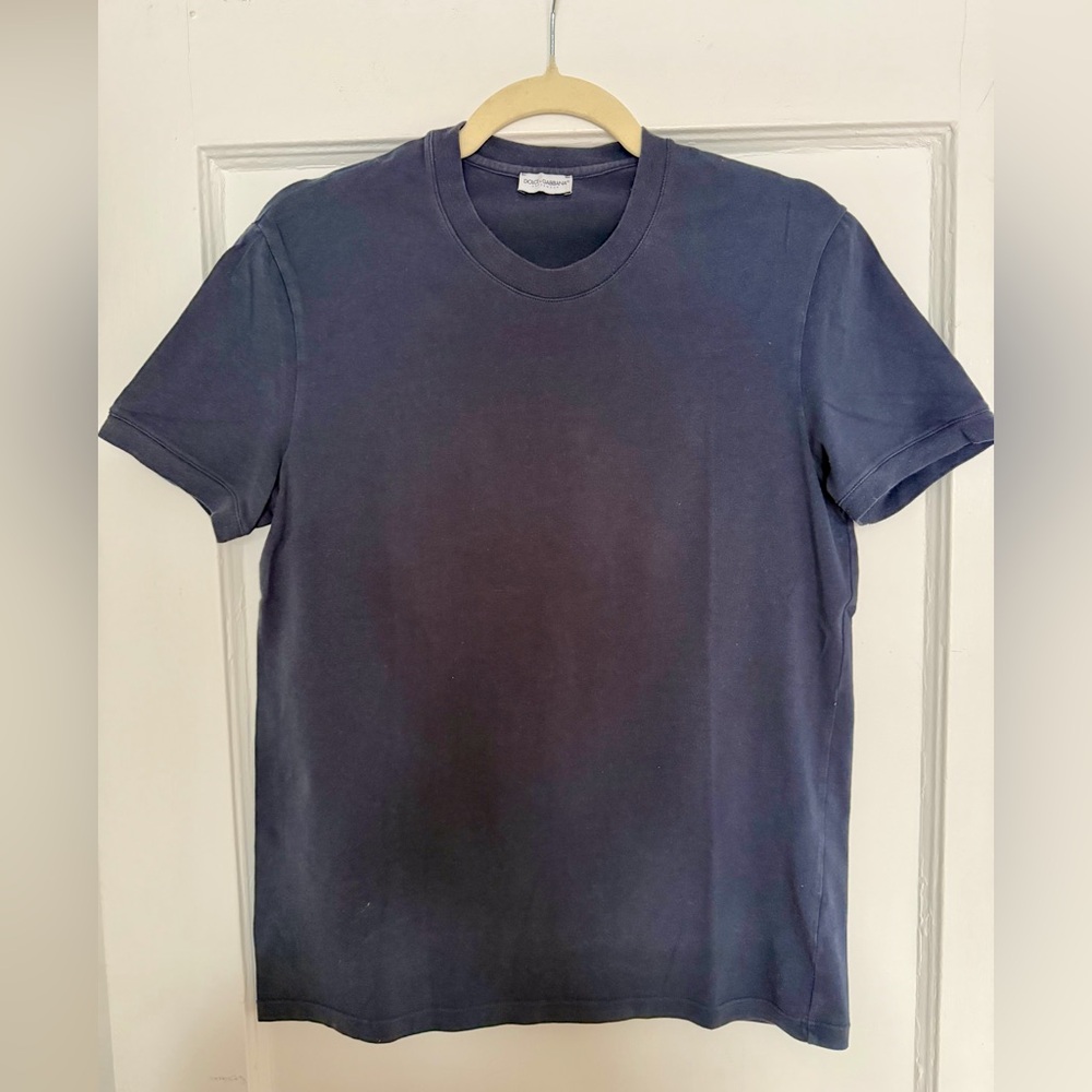 Dolce & Gabbana Deep Blue Short Sleeve Tee
